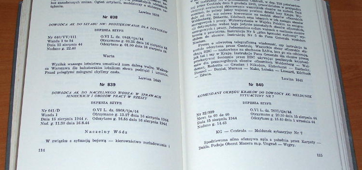 Zaproszenie na promocję książki „Armia Krajowa w dokumentach 1939-1945” (22 lutego, godz. 11:00)